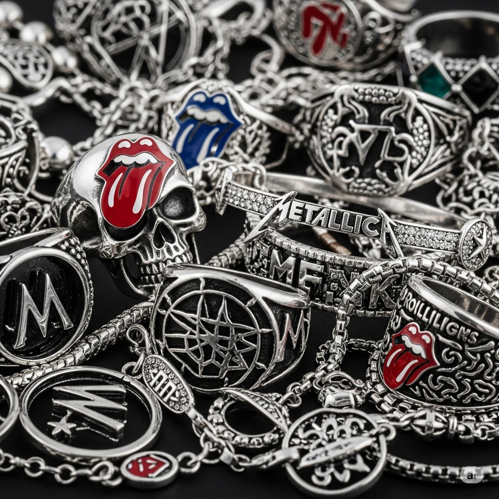 Jewelry: Various kinds, rock bands, religion, and more!
