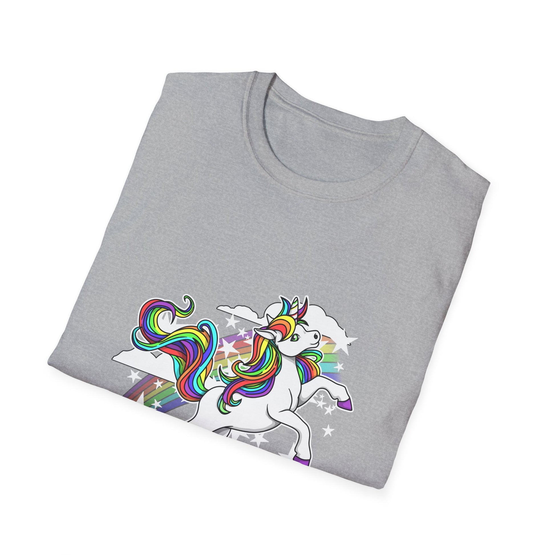 Crippling Depression Unicorn with Rainbow T-shirt