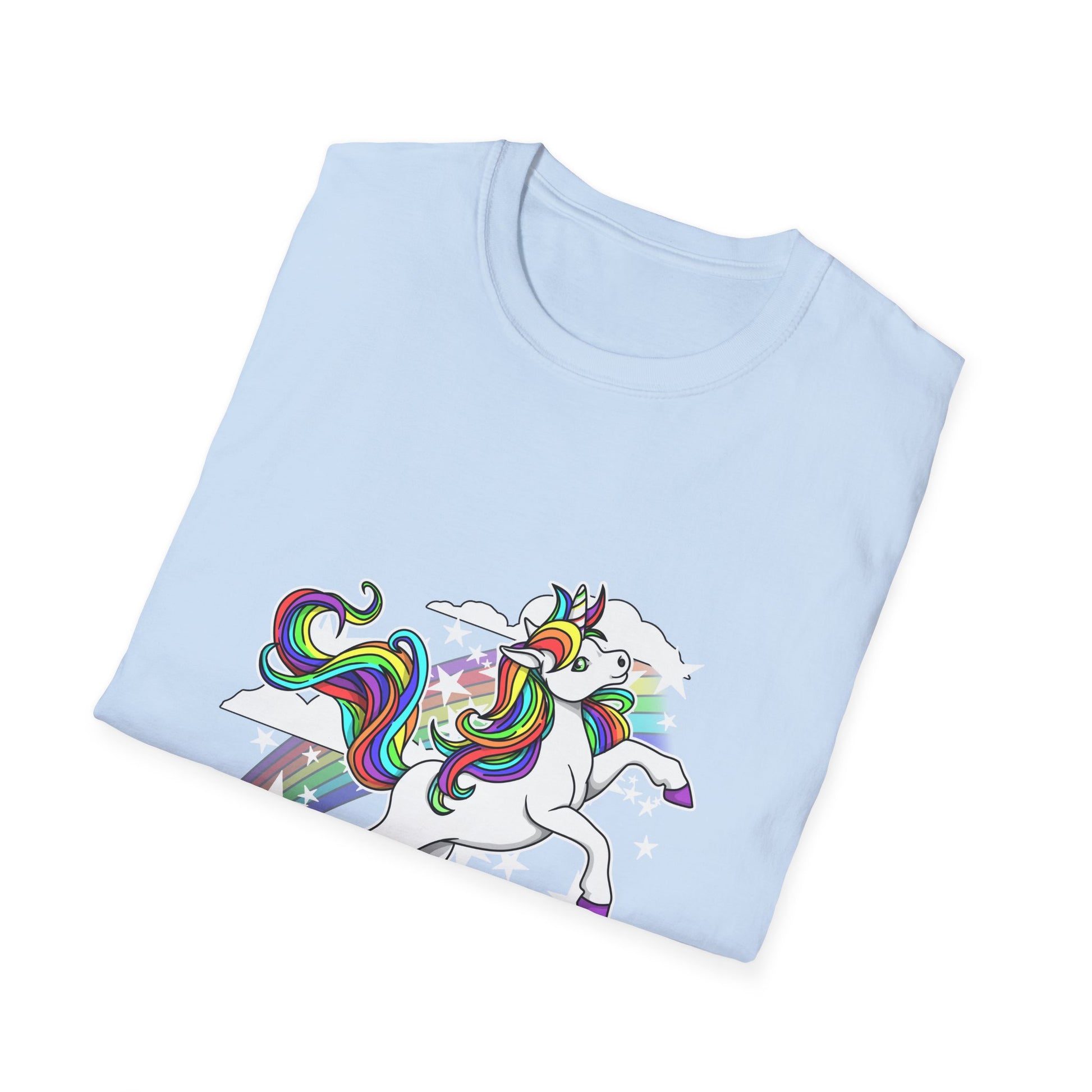 Crippling Depression Unicorn with Rainbow T-shirt