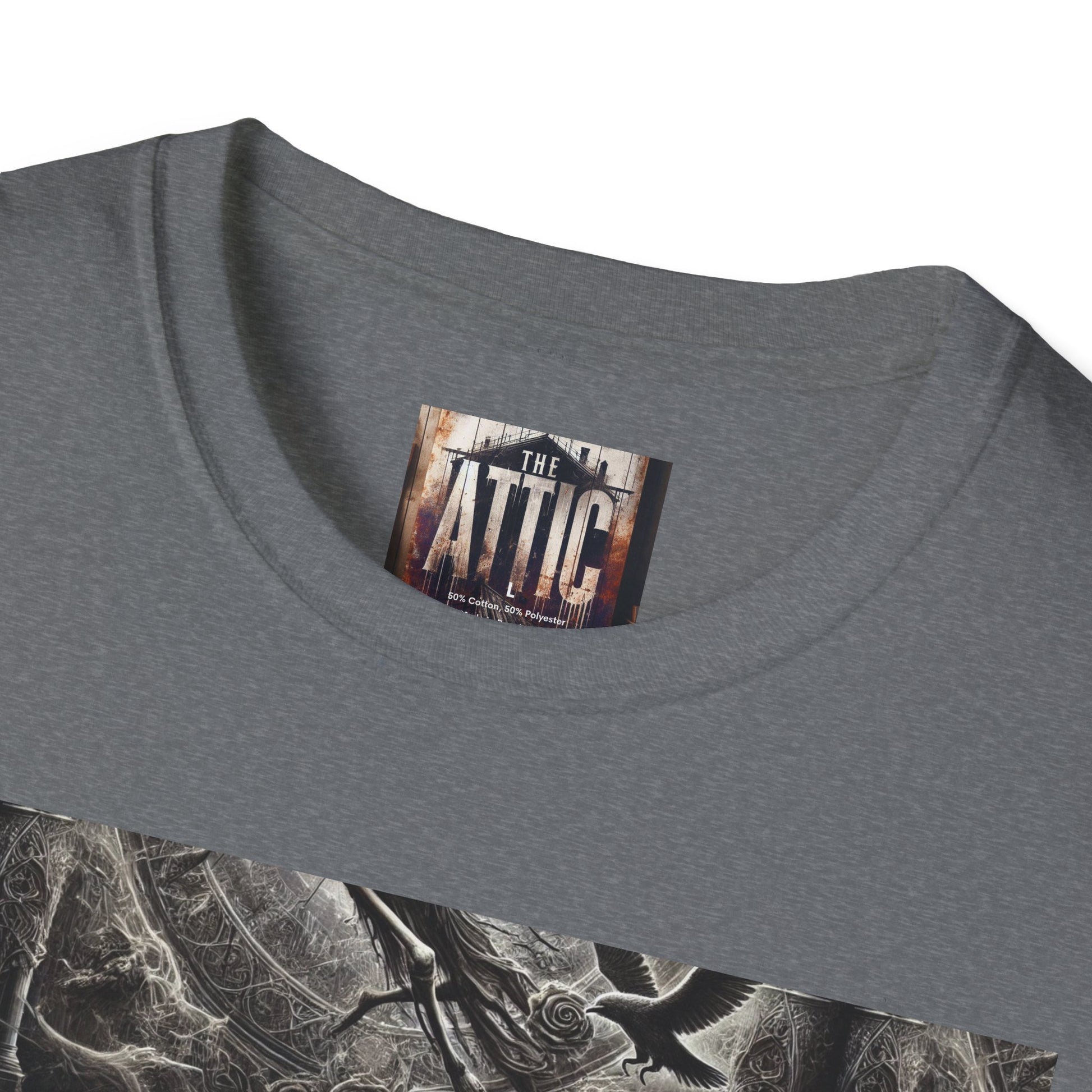 Mystical Angel Graphic T-Shirt, Unisex Softstyle Tee, Spiritual Fashion, Unique