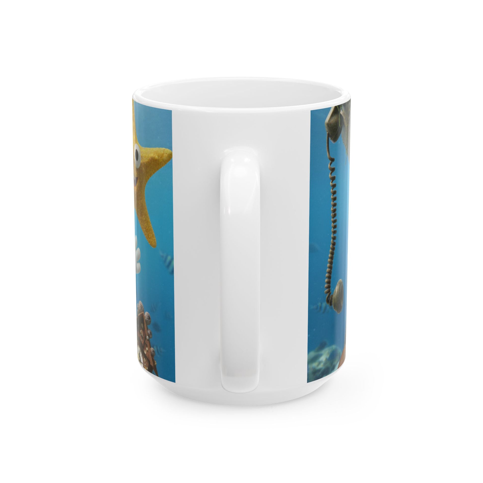 Blue Ball Sponge Pants and Slacktrick - Satirical character mug