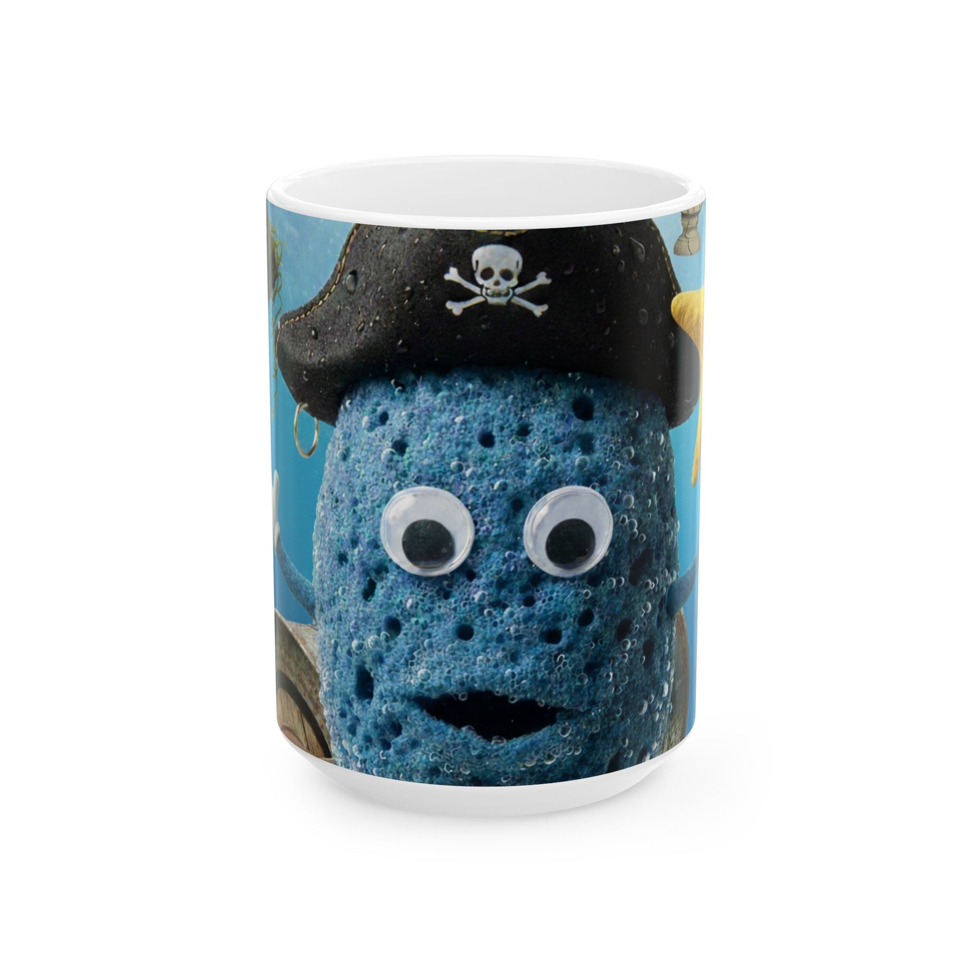 Blue Ball Sponge Pants and Slacktrick - Satirical character mug