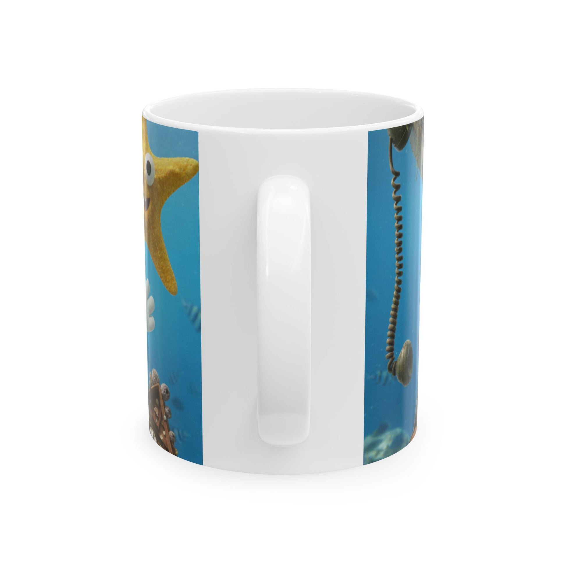 Blue Ball Sponge Pants and Slacktrick - Satirical character mug