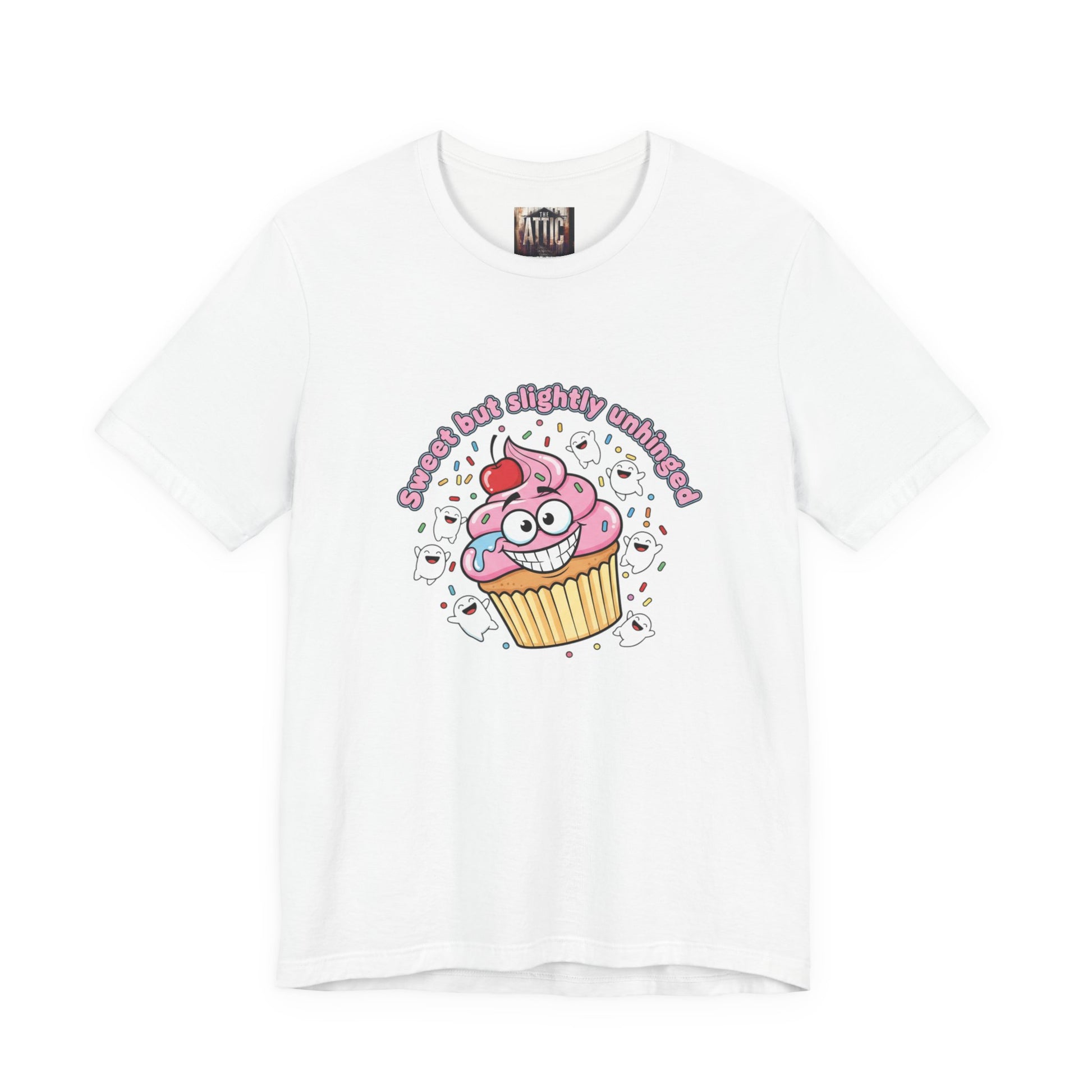 Cute Chaos Cupcake Tee | mildly unhinged, whimsical weird - Funny Cartoon TEE