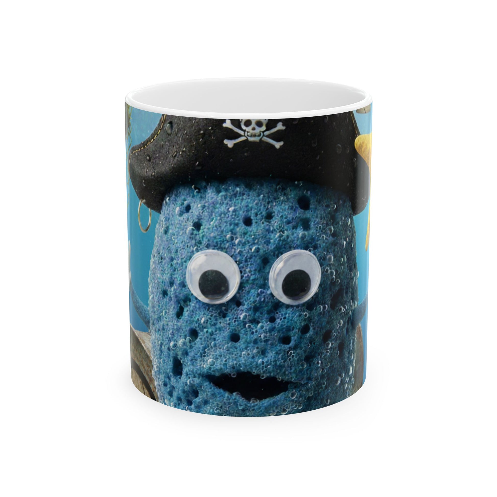 Blue Ball Sponge Pants and Slacktrick - Satirical character mug