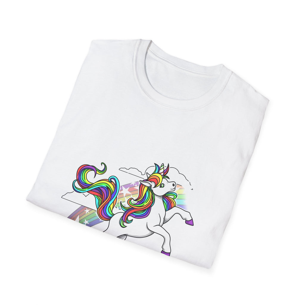 Crippling Depression Unicorn with Rainbow T-shirt