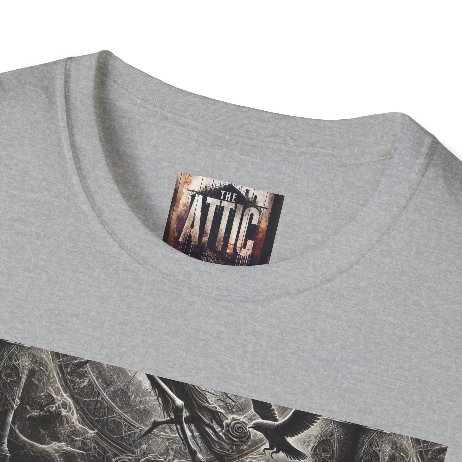 Mystical Angel Graphic T-Shirt, Unisex Softstyle Tee, Spiritual Fashion, Unique